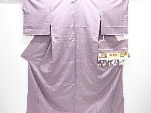 未使用品　仕立て上がり　無形文化財本場牛首紬のり散らし模様着物